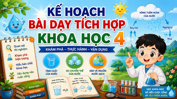 Kế hoạch bài dạy tích hợp môn Khoa học 4 mở ra cả thế giới kỳ diệu